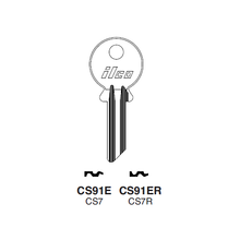 CS91E Key Blank | ILCO Nickel-Plated Brass 5-Pin Blank for CISA Keyway Cylinders