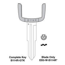 EB3-W-B114R Key Blade – For Chevrolet & Saturn | Compatible with Captiva, Spark, Vue | ILCO-Style Blade