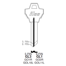 GL3 GOAL Key Blanks – 10-Pack Nickel-Plated Brass | Compatible with GOAL 5-Pin Cylinder Locks