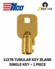 ILCO 1137B brass tubular key blank – single key, reverse – Keys R Us