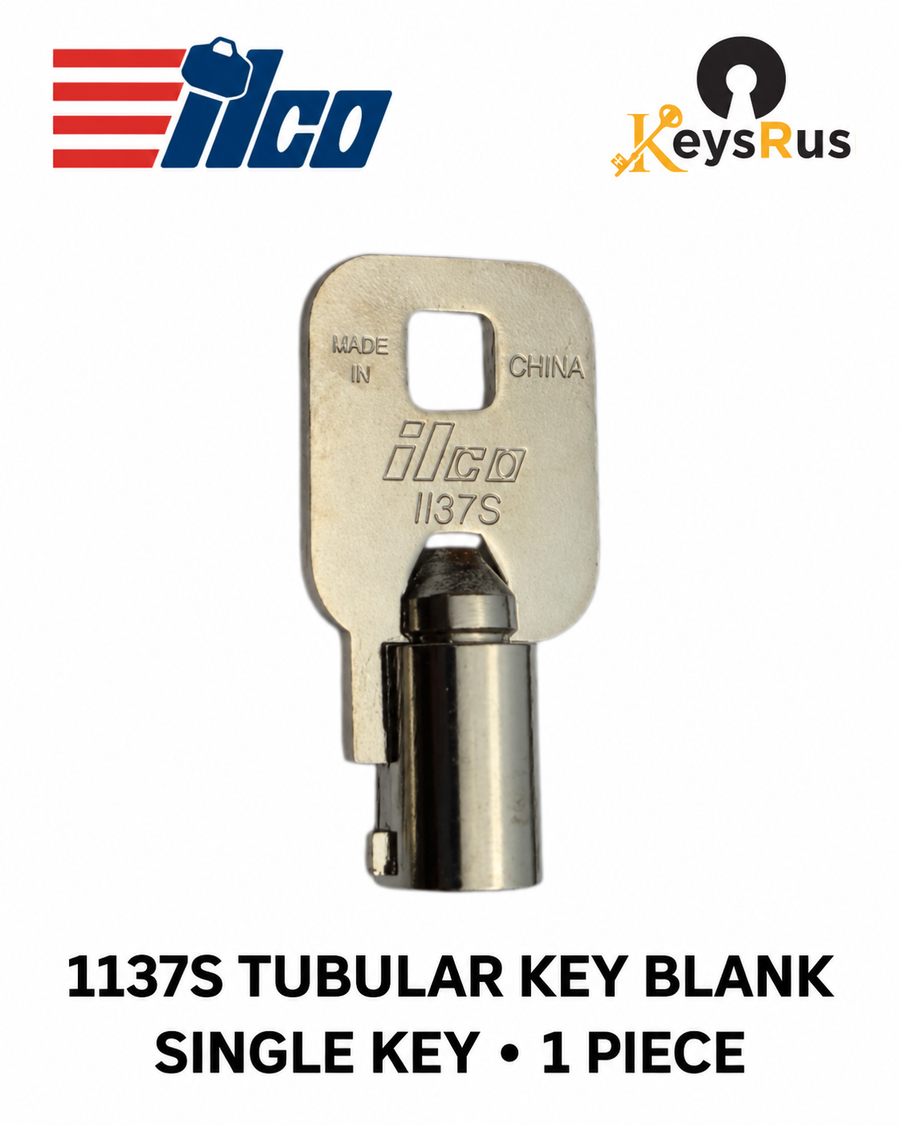 ILCO 1137S tubular key blank — single key, 1 piece — Keys R Us
