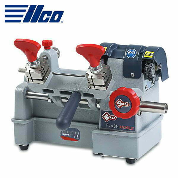 ILCO Flash Mobile Key Duplicator – Battery Operated – Edge Cut & Cruciform Keys – Portable Locksmith Machine – D8A3686ZB (Silca)