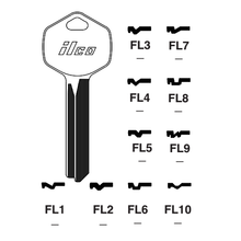 FL4 Key Blanks – 10-Pack | Compatible with Falcon Lock Systems