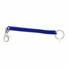 Spiral String with Metal Clip – 12 Pieces per Display Card | Durable and Flexible, Available in Different Colors