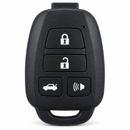 KEYDIY B35-4 Toyota-style 4-button universal remote head key, front with lock, unlock, trunk and panic buttons