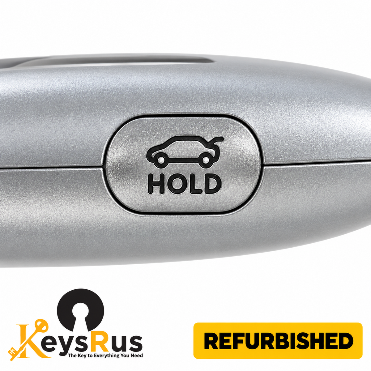 KeysRUs 95440-BE510 refurbished smart key, side hatch-release button detail