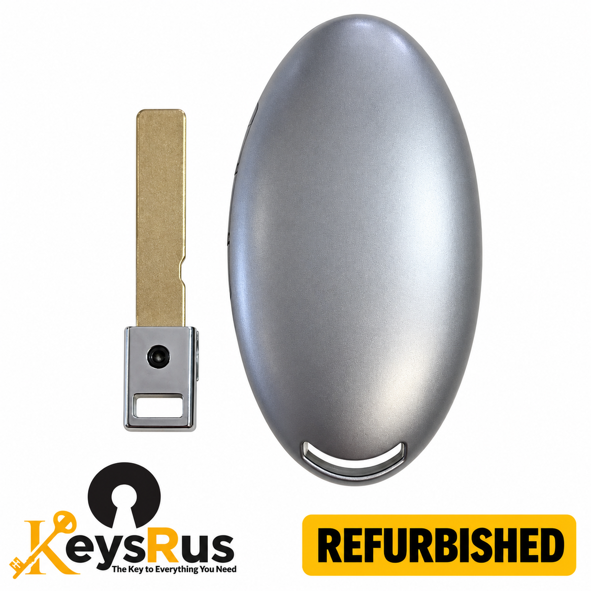 Hyundai Kona Electric 95440-BF200 refurbished smart key plain silver back and separate uncut emergency blade
