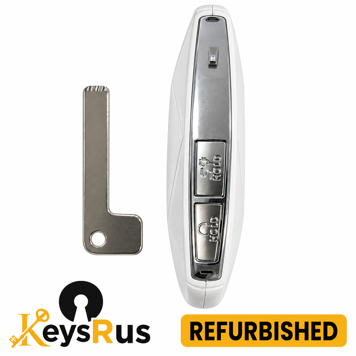 Genesis GV60 95440-CU210 Refab remote charging-door and remote-start buttons with uncut L-shaped emergency key