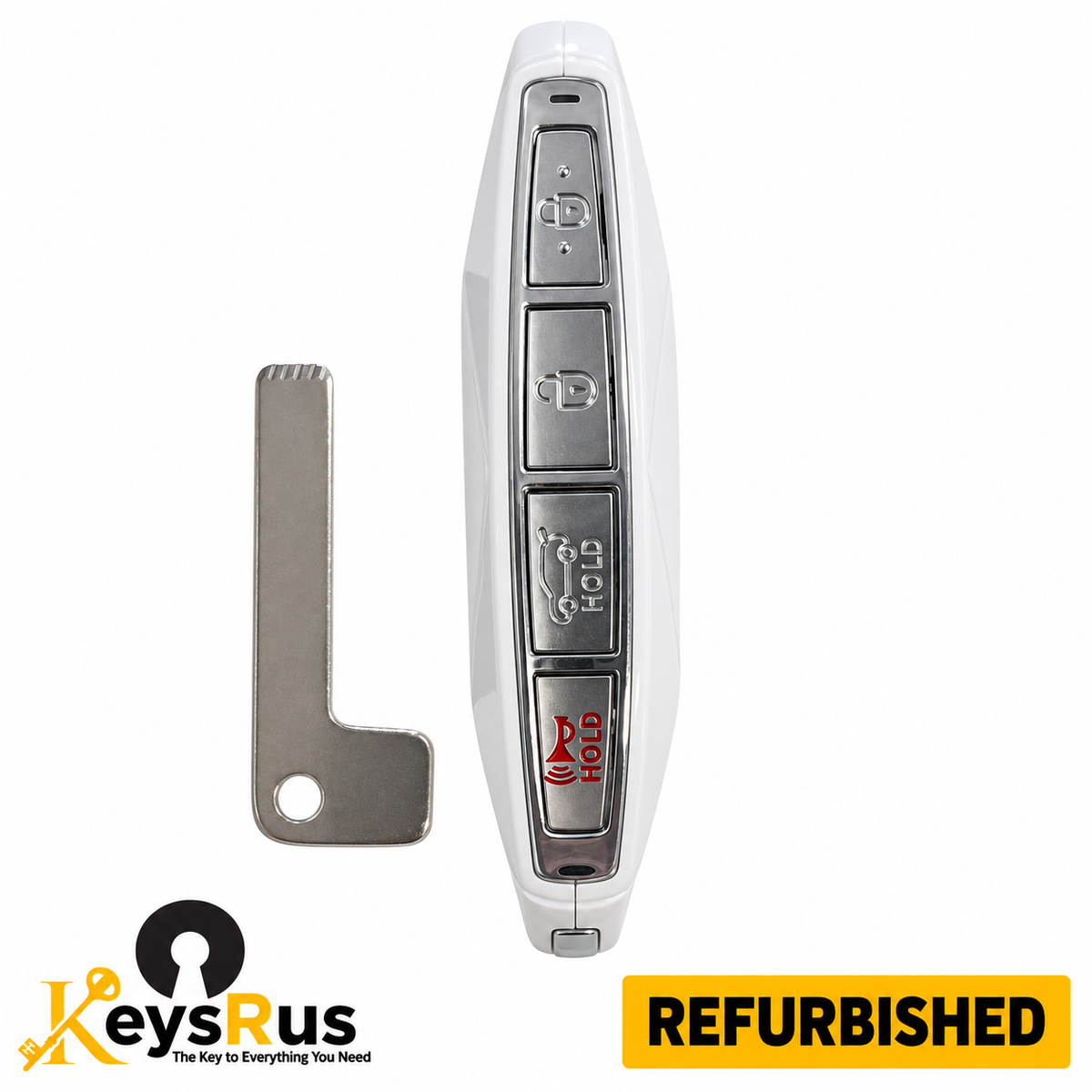 Genesis GV60 95440-CU210 Refab remote lock unlock tailgate and panic buttons with uncut L-shaped emergency key