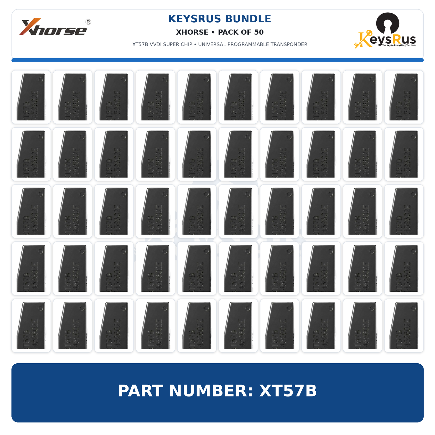 Bundle of 50 Xhorse XT57B VVDI Super Chips