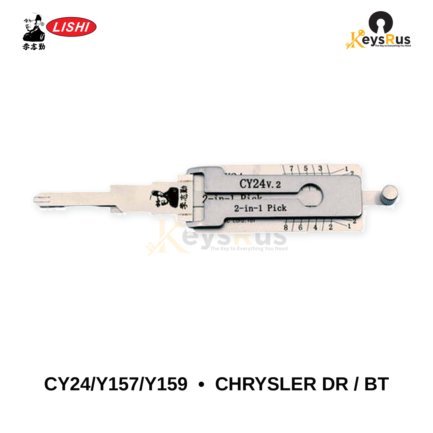 Original Lishi - CY24 / Y157 / Y159 Chrysler Door & Trunk –2-in-1 Pick & Decoder