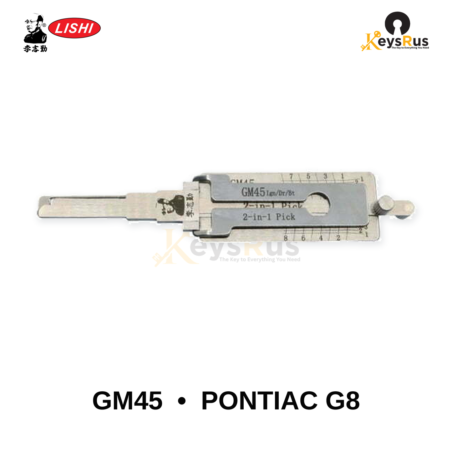 Original Lishi - GM45 Pontiac G8 –2-in-1 Pick & Decoder