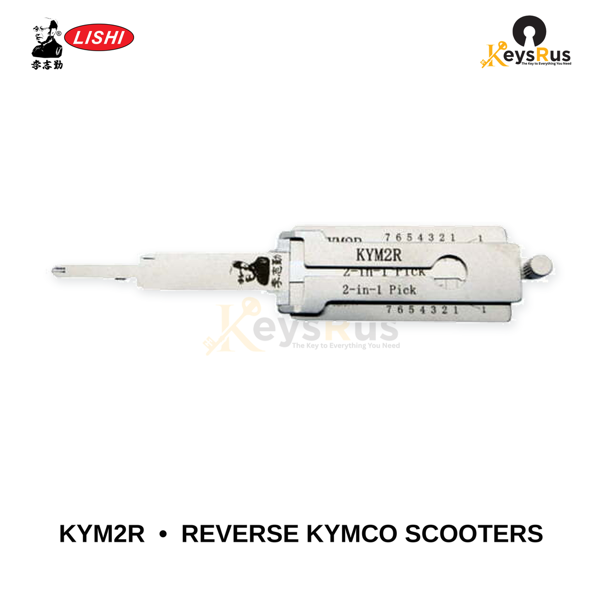 Original Lishi - KYM2R Reverse Kymco Scooters –Anti-Glare 2-in-1 Pick & Decoder