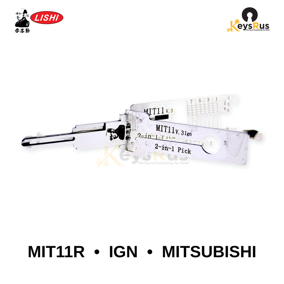 Original Lishi - MIT11R IGN Mitsubishi Ignition –2-in-1 Pick & Decoder