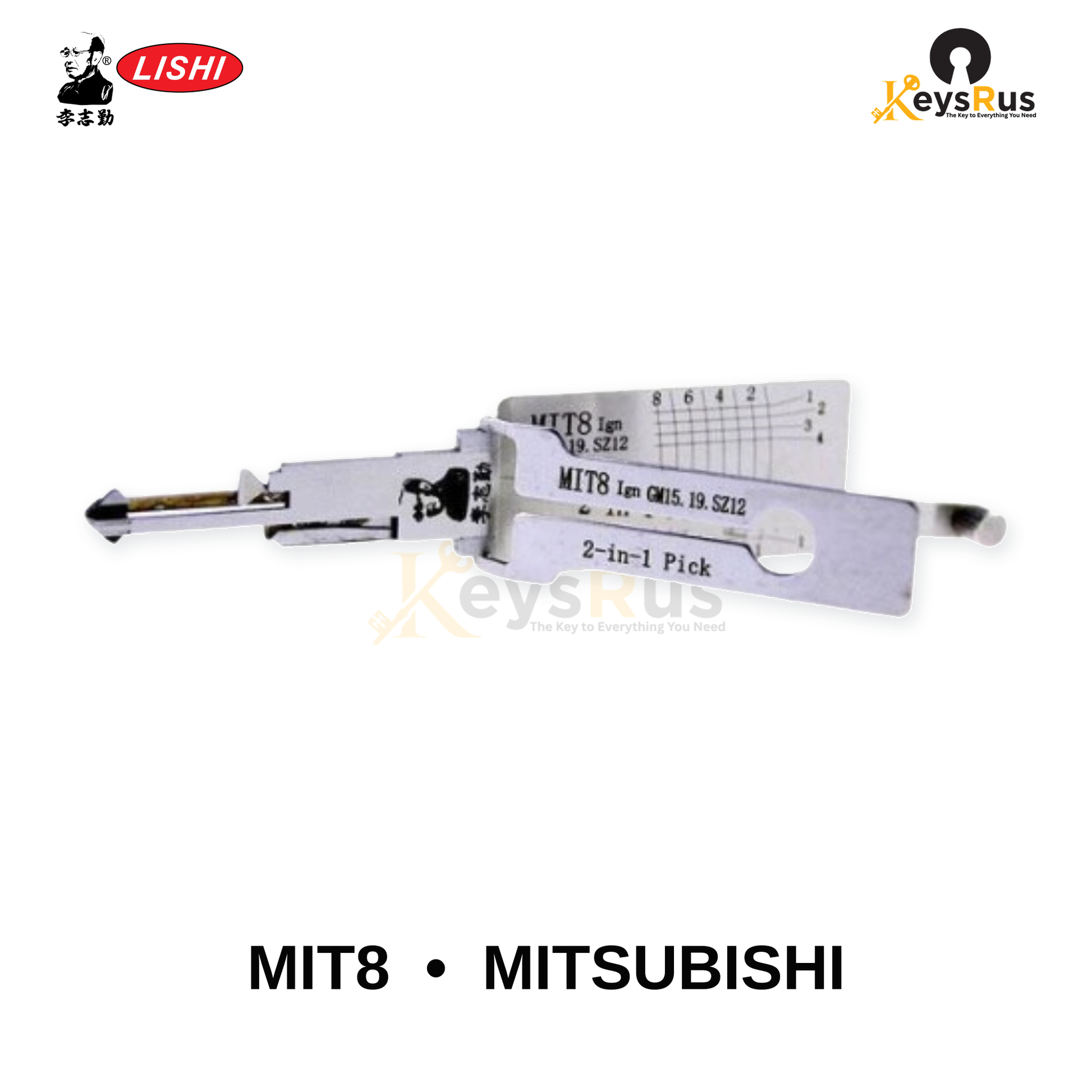 Original Lishi - MIT8 Mitsubishi Profile –2-in-1 Pick & Decoder