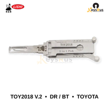 Original Lishi - TOY2018 V.2 DR / BT Toyota –Anti-Glare 2-in-1 Pick & Decoder
