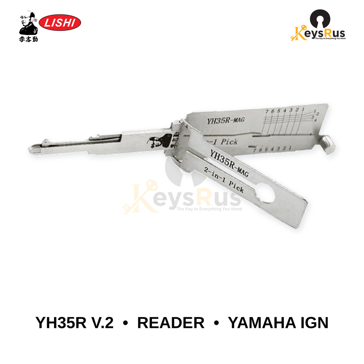 Original Lishi - YH35R V.2 Yamaha Ignition –Direct Reader & Decoder