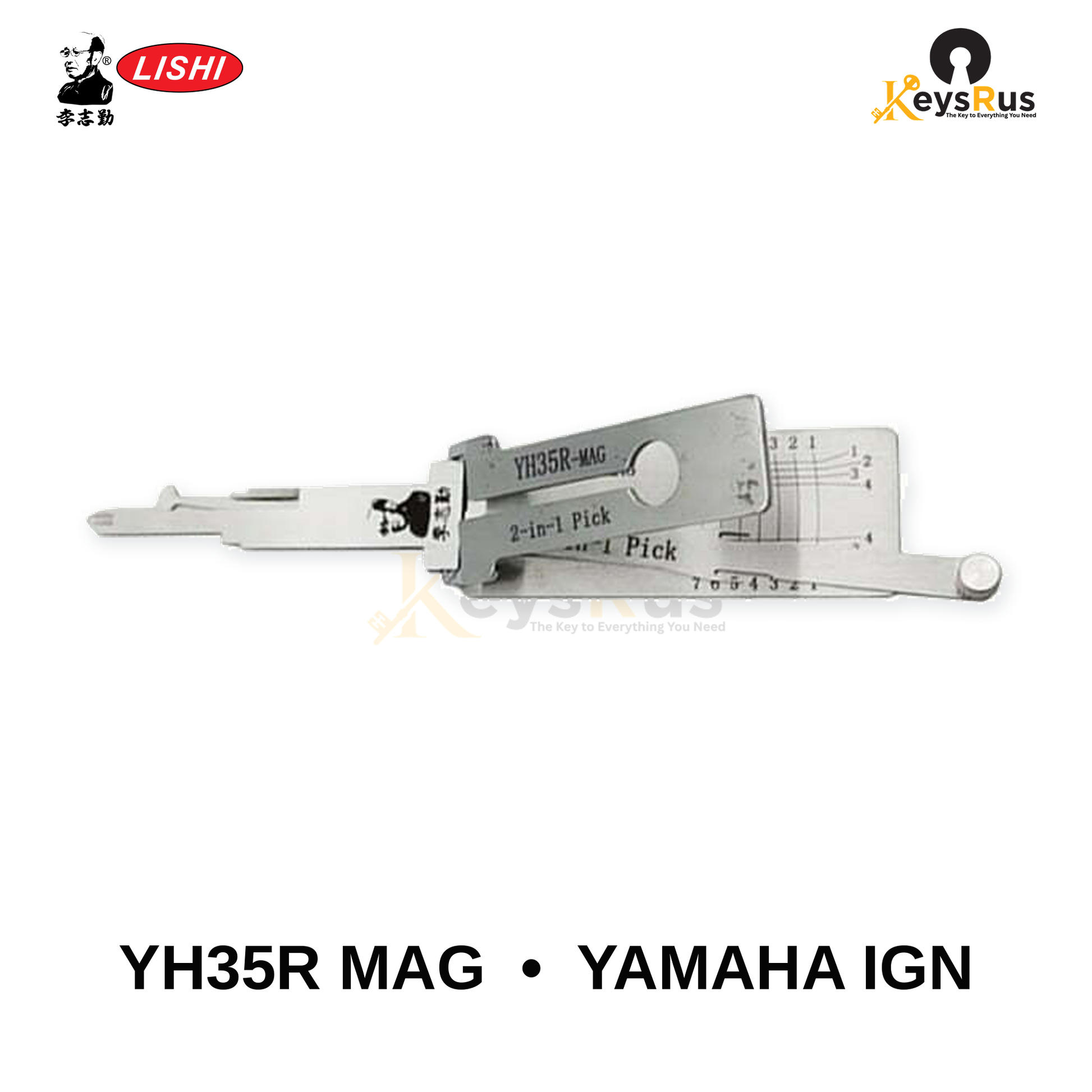 Original Lishi - YH35R MAG Magnetic-Gate Yamaha Ignition –2-in-1 Pick & Decoder