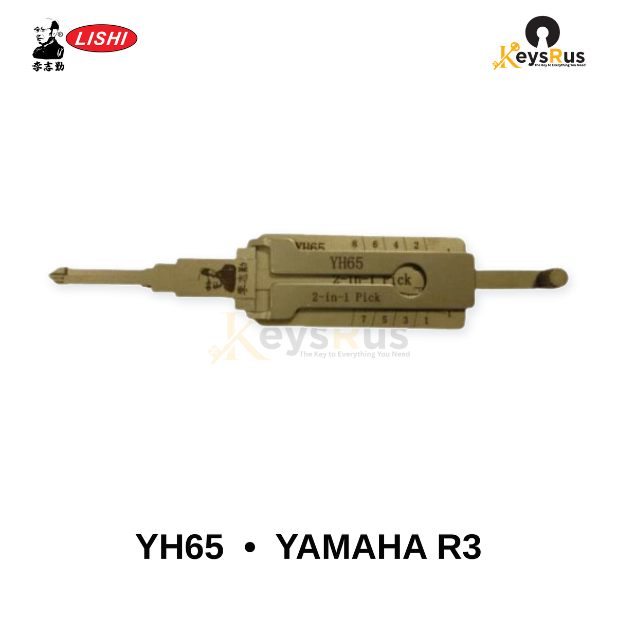 Original Lishi - YH65 Yamaha R3 –Anti-Glare 2-in-1 Pick & Decoder