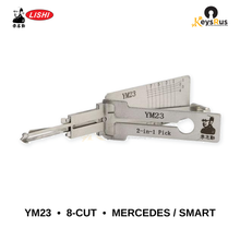 Original Lishi - YM23 8-Cut Mercedes / Smart ForTwo –Anti-Glare 2-in-1 Pick & Decoder