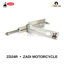 Original Lishi - ZD24R Zadi Motorcycle Locks –Anti-Glare 2-in-1 Pick & Decoder