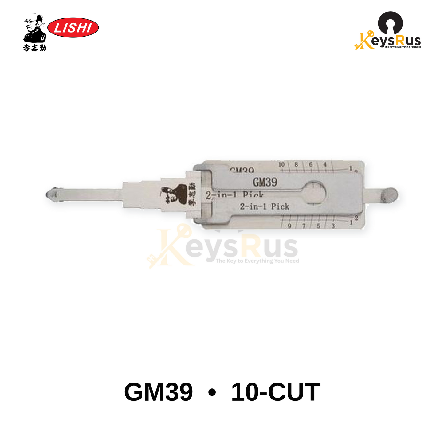 Original Lishi GM39/B102 GM 10-Cut 2-in-1 Pick & Decoder