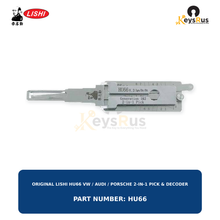 Original Lishi HU66 VW, Audi and Porsche applications using the HU66 keyway 2-in-1 lock pick and decoder, Keysrus