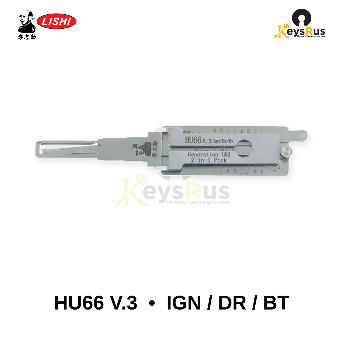 Original Lishi HU66 VW/Audi/Porsche 2-in-1 Pick & Decoder