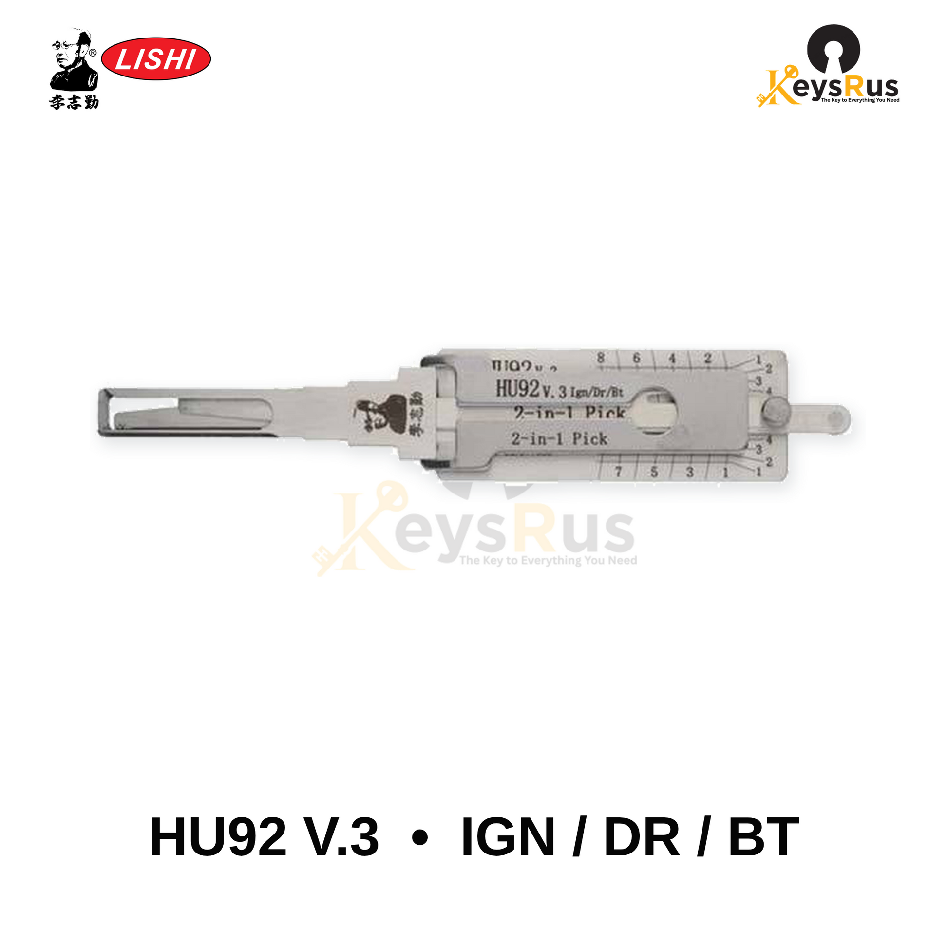 Original Lishi HU92 BMW/Mini/Land Rover 2-in-1 Pick & Decoder
