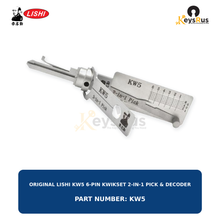 Original Lishi KW5 6-pin Kwikset 2-in-1 pick and decoder tool, Keysrus