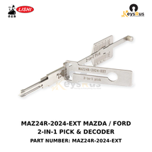 Original Lishi MAZ24R-2024-EXT Mazda and Ford MAZ24R door locks from 2000–2024 2-in-1 lock pick and decoder, Keysrus