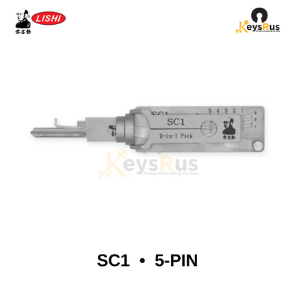 Original Lishi SC1 5-Pin Schlage 2-in-1 Pick & Decoder