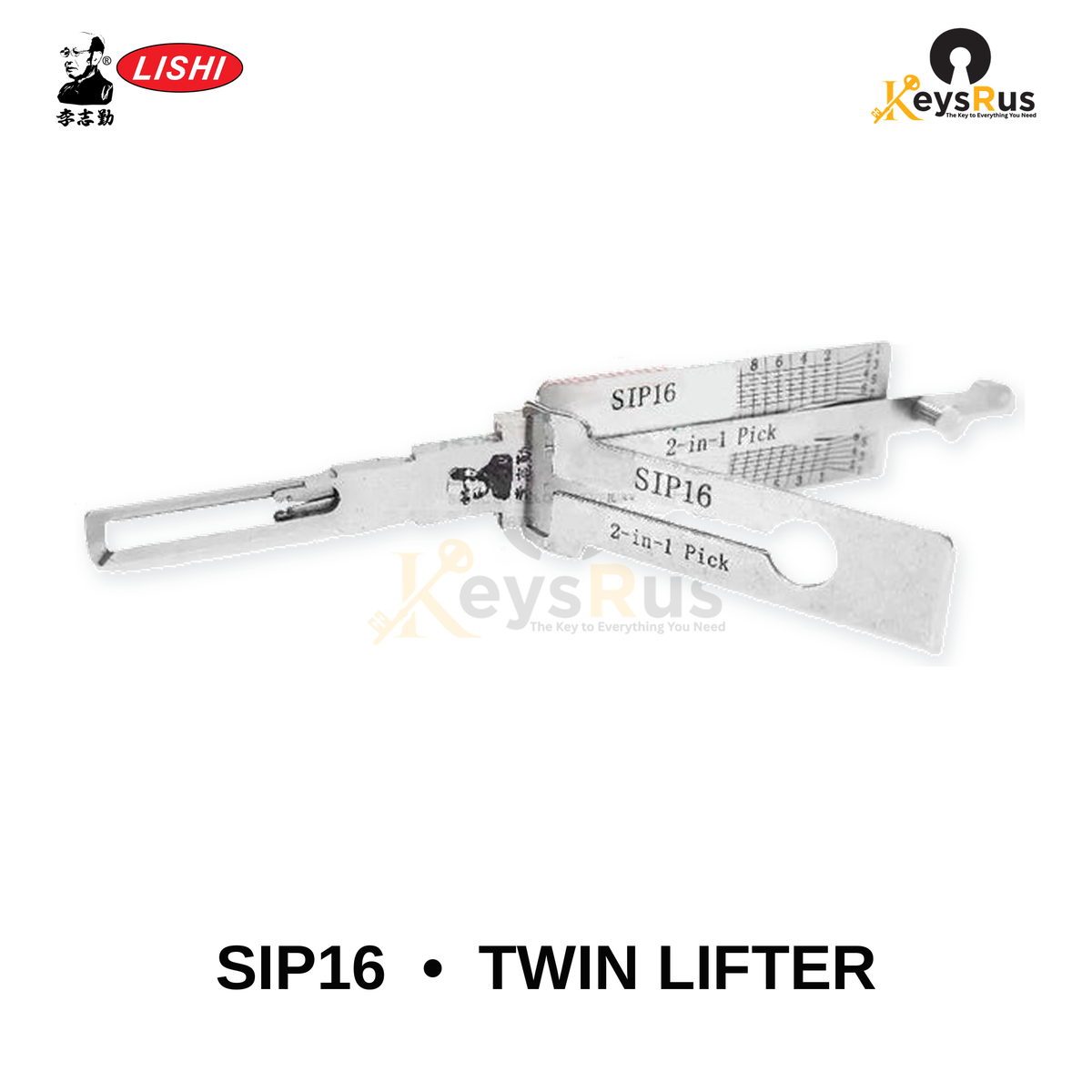 Original Lishi SIP16 pick and decoder, Keysrus