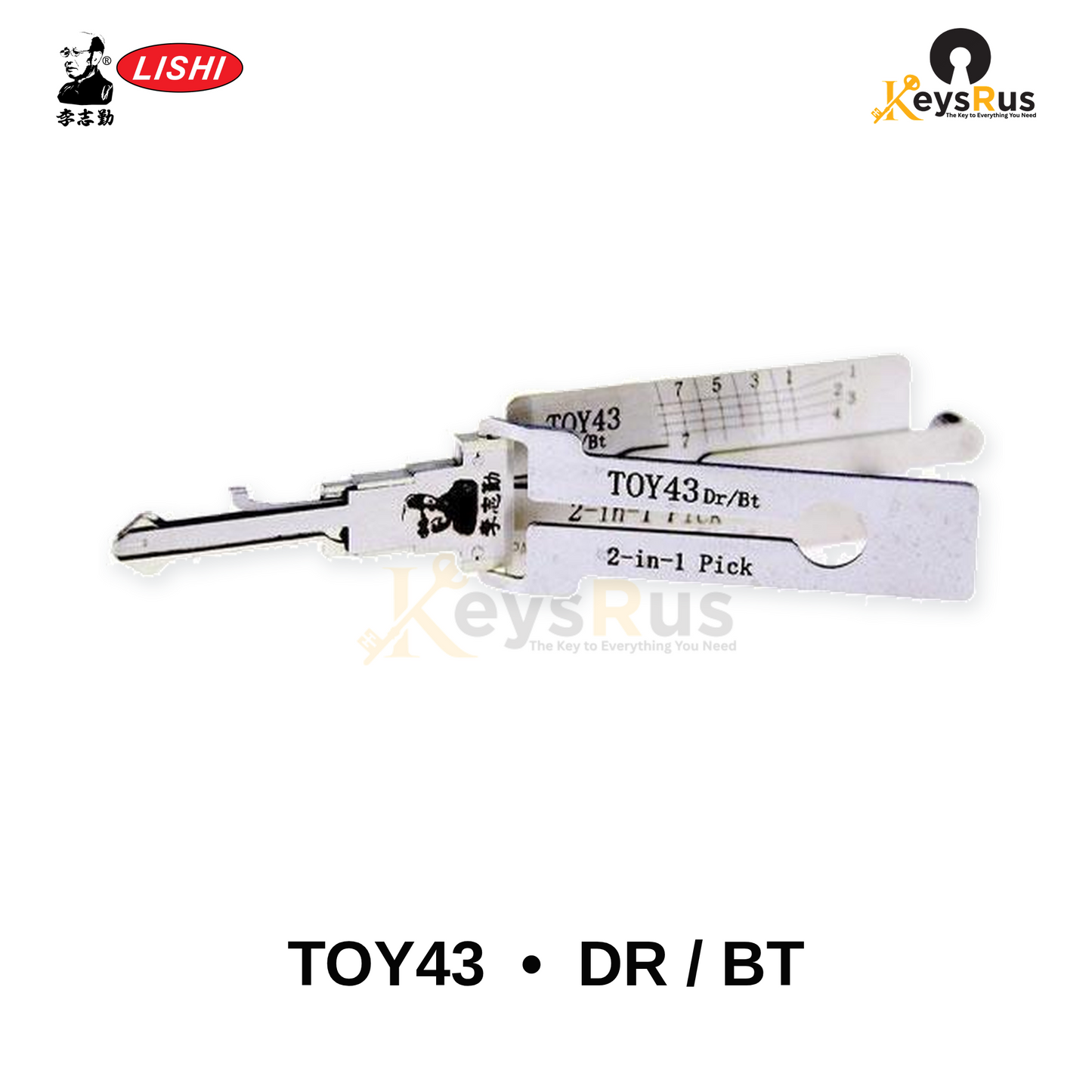 Original Lishi TOY43 Toyota 8-Cut 2-in-1 Pick & Decoder