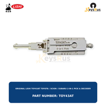 Original Lishi TOY43AT Toyota, Scion and Subaru TOY43AT 10-cut door and trunk locks 2-in-1 lock pick and decoder, Keysrus