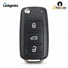 LockGenics aftermarket Volkswagen 4-button flip key NBG010180T 5K0837202AE