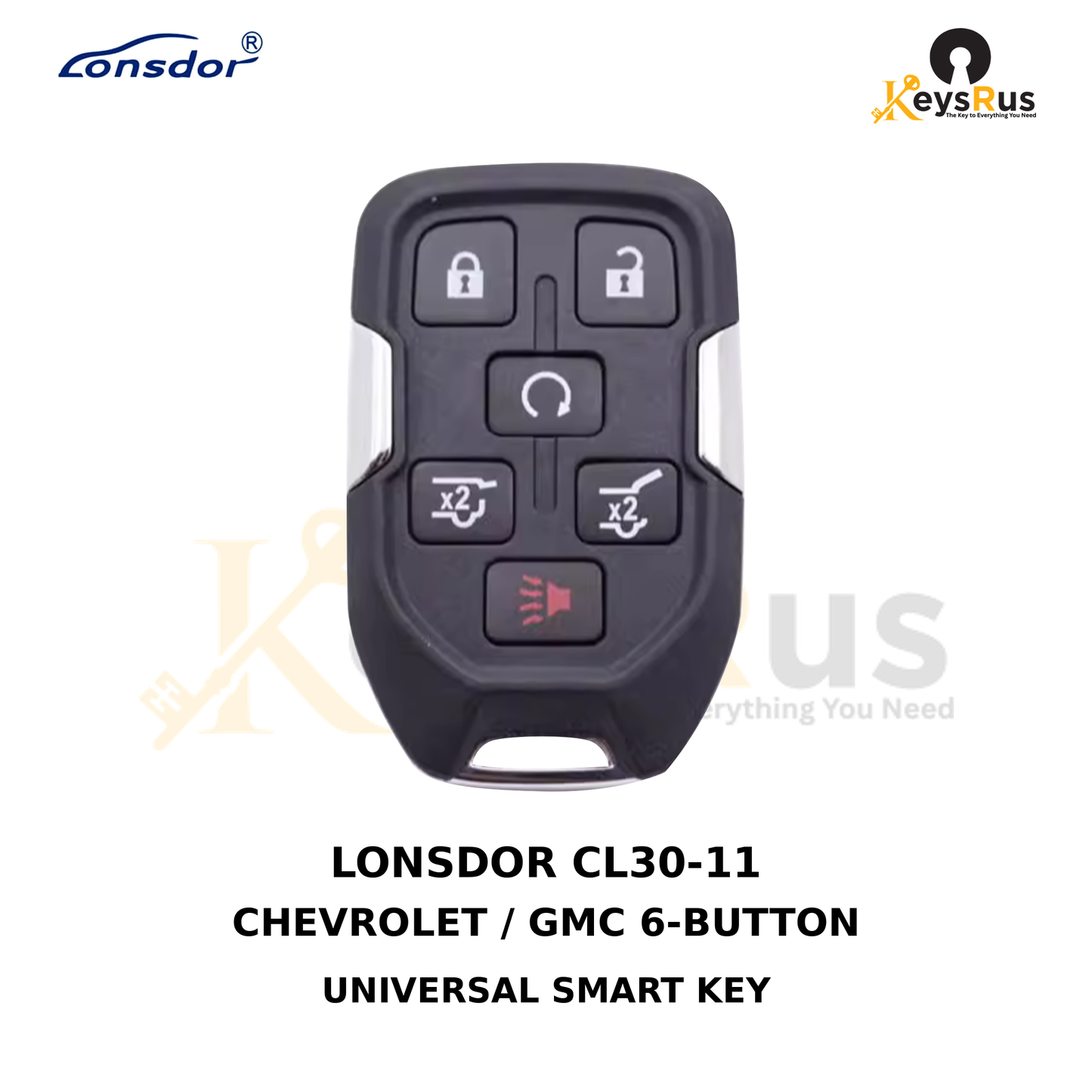 Original Lonsdor CL30-11 Chevrolet GMC 6-button universal smart key product image, Keysrus