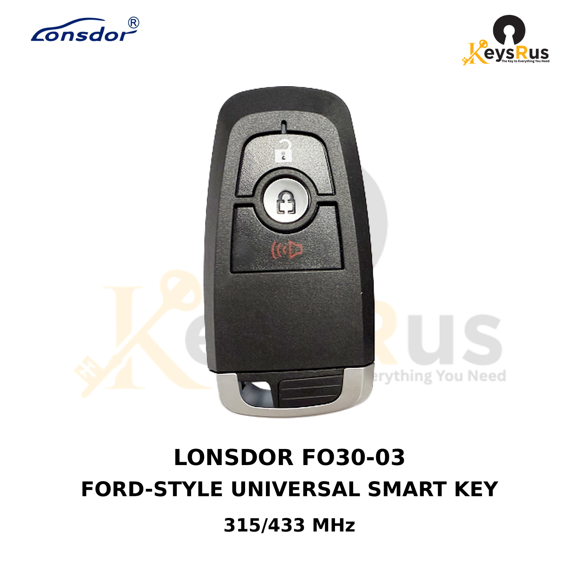 Original Lonsdor FO30-03 Ford-style universal smart key product image, Keysrus