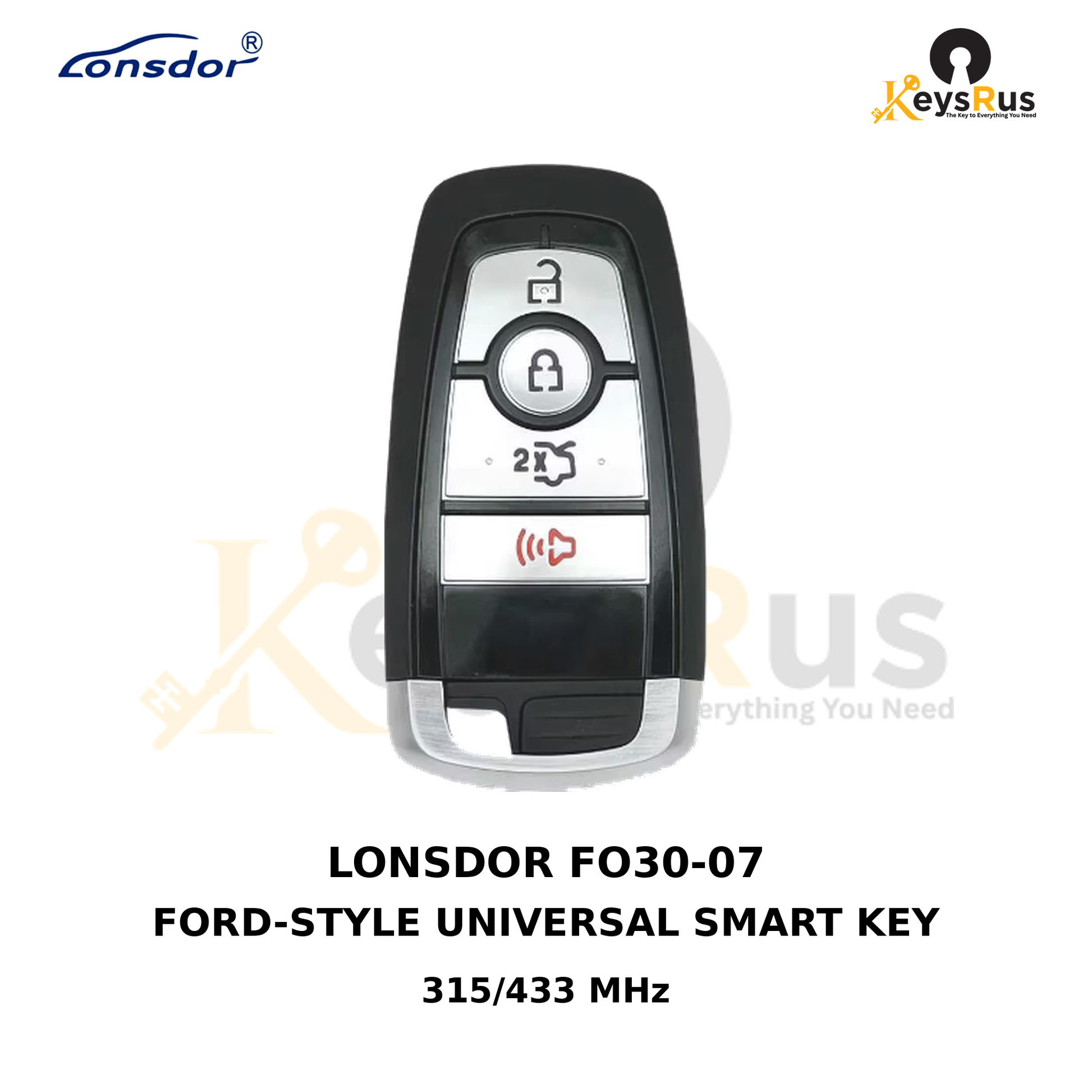 Original Lonsdor FO30-07 Ford-style universal smart key product image, Keysrus
