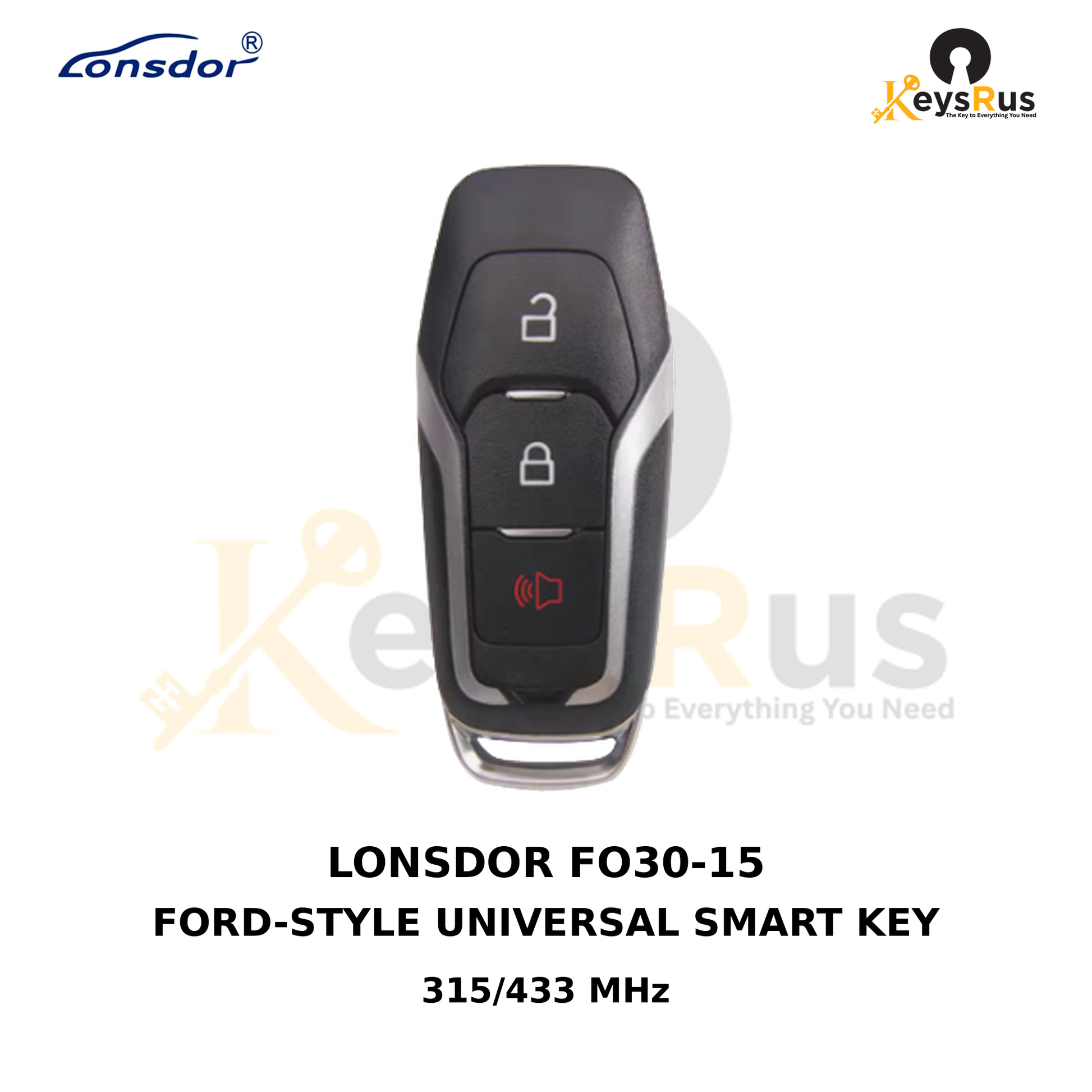 Original Lonsdor FO30-15 Ford-style universal smart key product image, Keysrus