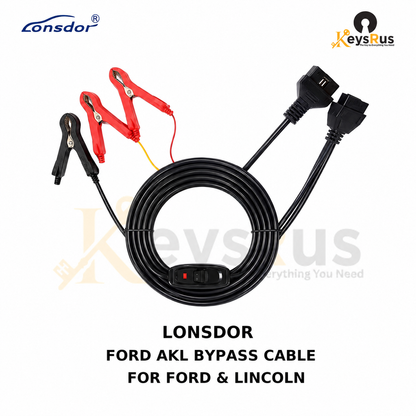 Lonsdor Ford AKL bypass cable for Ford and Lincoln smart key programming