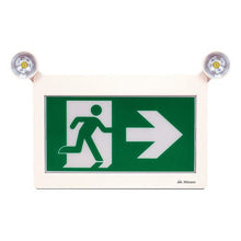 Mircom ELRM-180-2RC – LED Running Man Sign with Adjustable Twin Spot LED Lights, Remote Capable