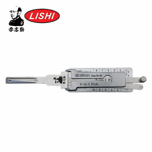 Original Lishi GM HU100 2-In-1 Pick – Ignition / Door / Trunk | 10-Cut V0001–V5573 Series