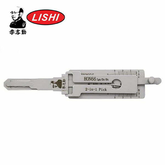 Original Lishi HO01 / HON66 2-in-1 Pick & Decoder – Honda & Acura | High-Security Ignition, Door & Trunk Tool