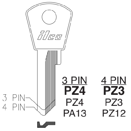 PZ3 10/Pack Nickle plated brass