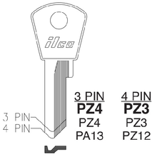 PZ3 10/Pack Nickle plated brass