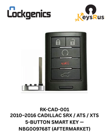 2010-2015 Cadillac SRX ATS XTS / 5-Button Smart Key / NBG009768T (Aftermarket)