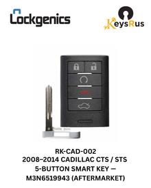 2008-2014 Cadillac CTS STS / 5-Button Smart Key / FCC ID: M3N5WY7777A / PN: 25943676 (Aftermarket)