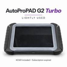Lightly used AutoProPAD G2 Turbo with KC501 included, subscription expired — styled product image