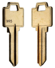 WR5-BR Lockgenics Key Blanks – 300 Pack – Premium Brass Key Blanks for Residential & Commercial Locks (5 Pin, Weiser Keyway